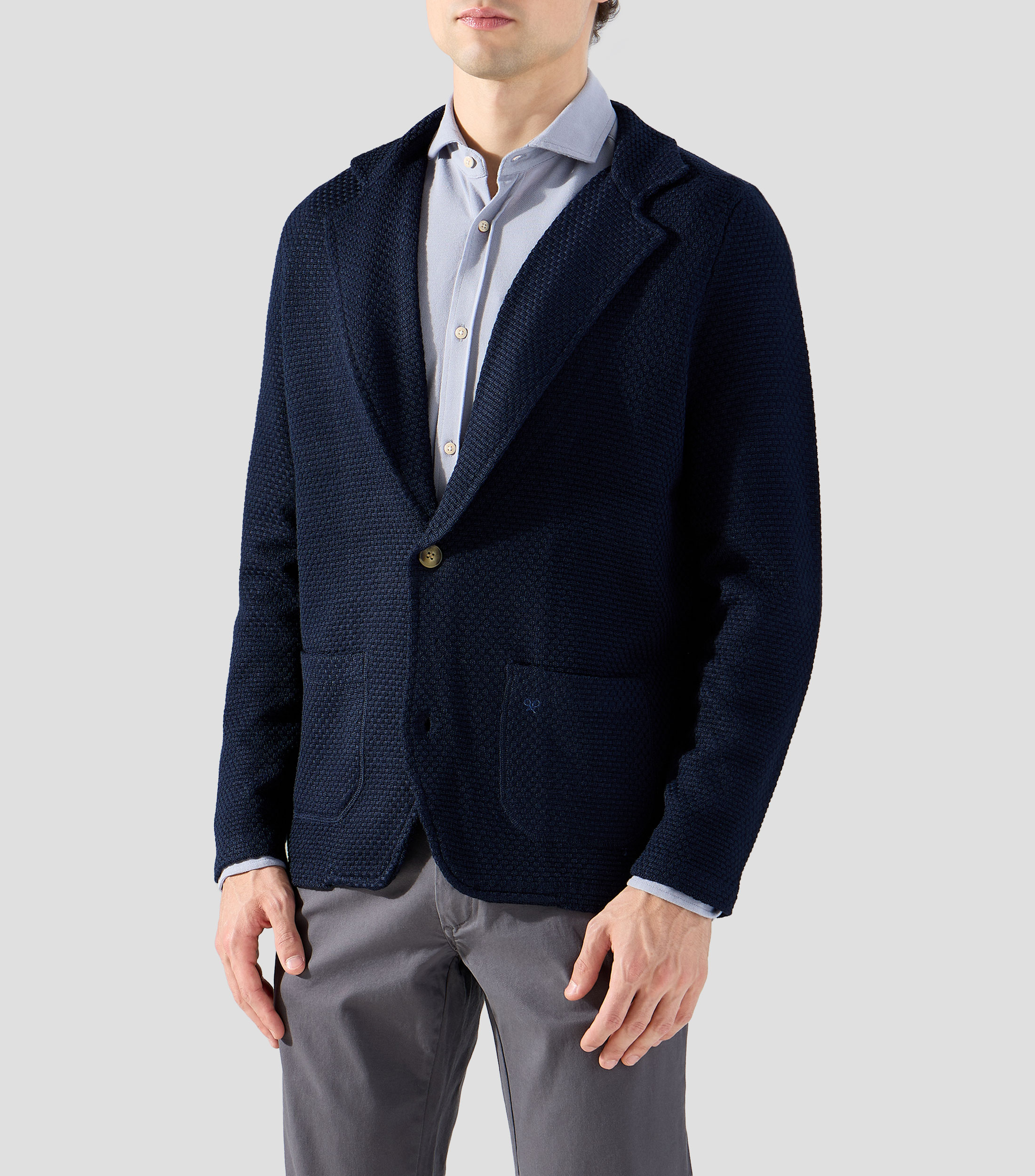 Saco casual con microdiseños Hombre